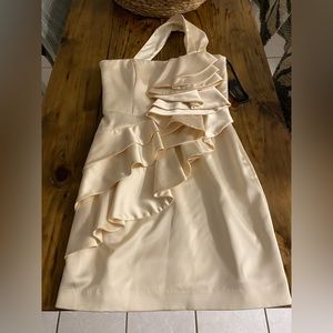 Satin Knee high dress.